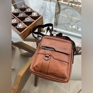Brown Leather Crossbody Bag